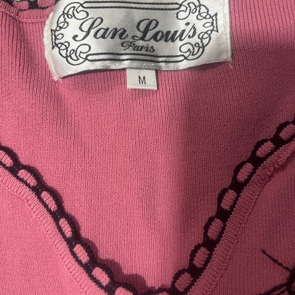 Pink Embroidered Sleeveless Top - Picture 3 of 3